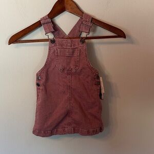 Cat & Jack Dusty Rose Overall Dress NWT